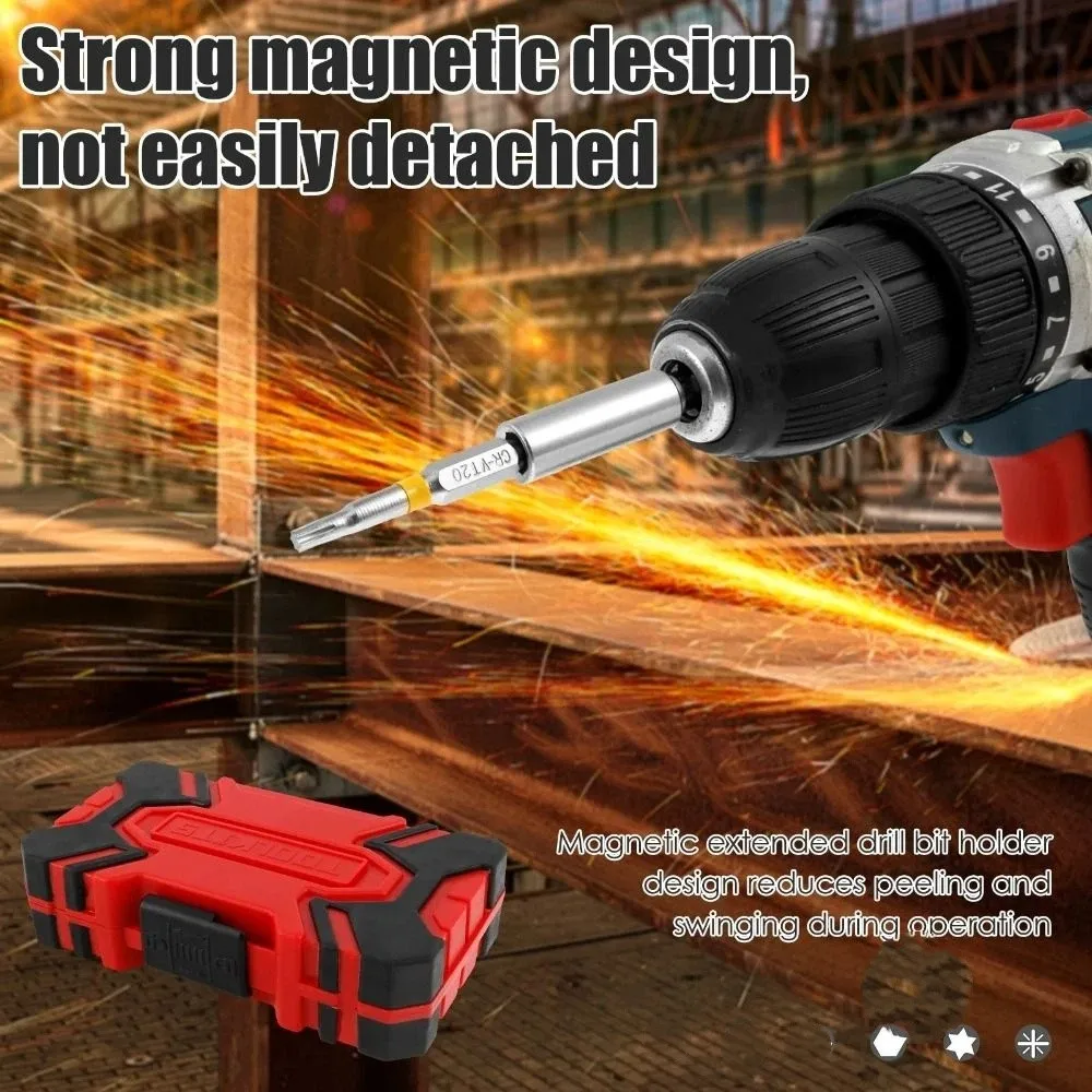 

83pcs/box Rainbow Design Rainbow Screwdriver Bit Set S2 Alloy Steel Complete Set S2 Alloy Steel Drill Bit Kit Magnetic Bits