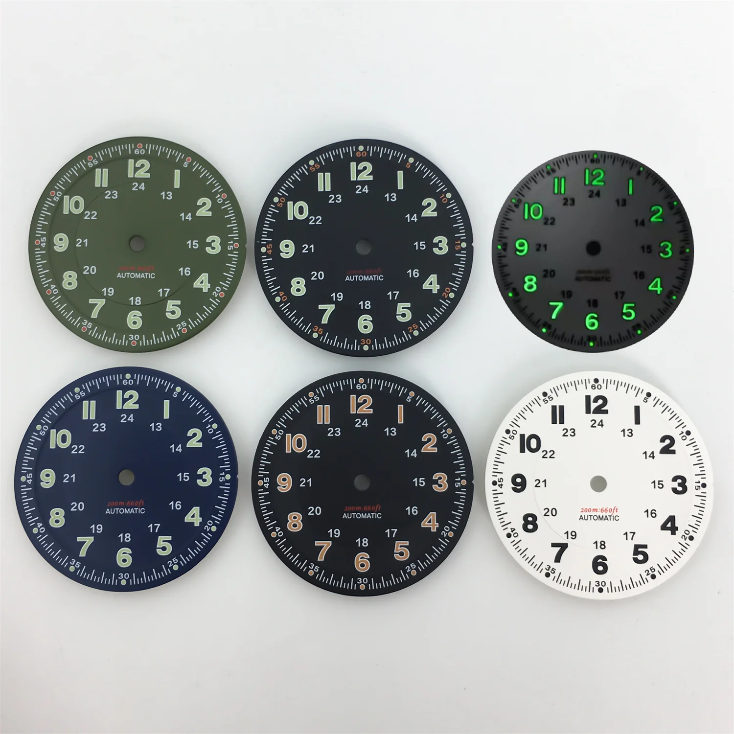 BLIGER 29mm Classics Sterile Pilot Watch Dial Part for NH35/36 SKX ETA PT5000 Miyota Mingzhu DG ST2130 Movement
