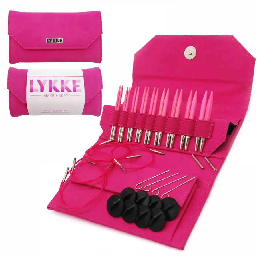 Lykke Blush 3.5 inch  interchangeable Circular Knitting Needle Set