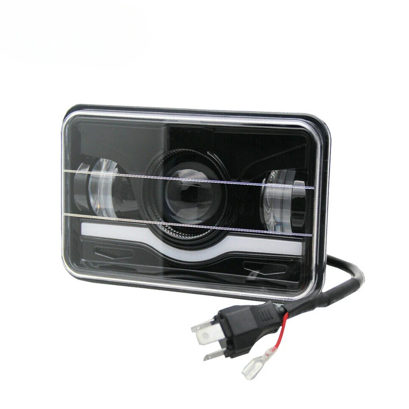 

2pcs Wavy 5-inch Wrangler headlights Square 4x6 car led headlights Truck pickup 5-inch square light ripple