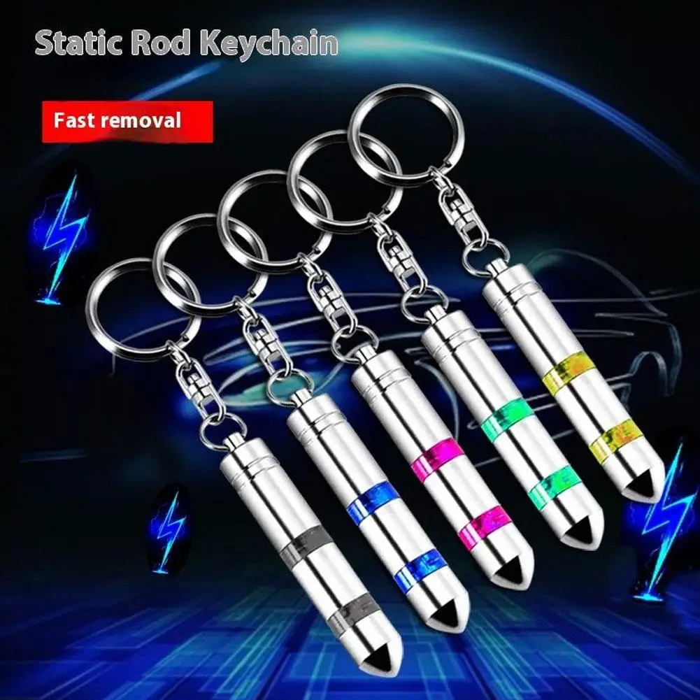 Porte-clés antistatique universel, barre antistatique en plastique ABS, déchargeur électrostatique, climat sec d'hiver, antistatique, fournitures automobiles