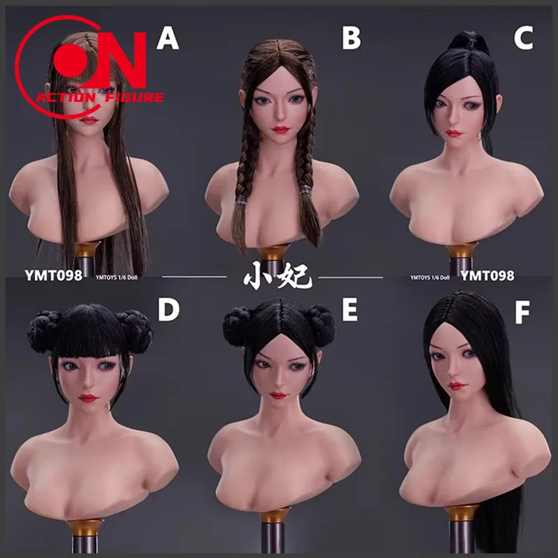 

YMTOYS YMT098 1/6 Asian Girl Xiao Fei Delicate Head Sculpt Movable Eye Design Model Long Hair Braid Design Toys For 12" Figure