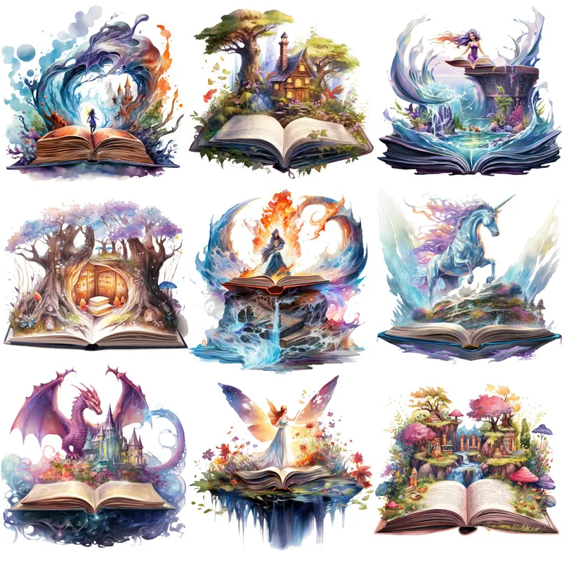 20Pcs/Pack Magic Book Dragon Sticker DIY Craft Scrapbooking Album Junk Journal Decorative Stickers