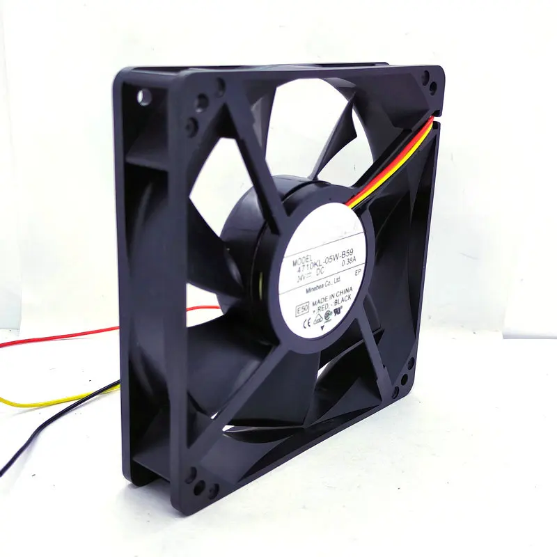 New 4710KL-05W-B59 E50 DC24V 0.38A 120*120*25MM 12cm Cooling Fan