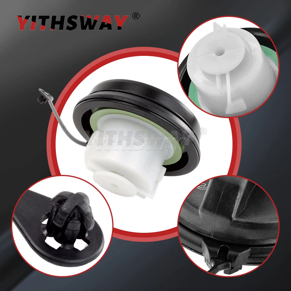Fuel Tank Cover Gas Filler Cap with Tether for Buick Chevrolet Cruze Colorado Canyon Tailblazer Saturn Pontiac 15794103 GT291