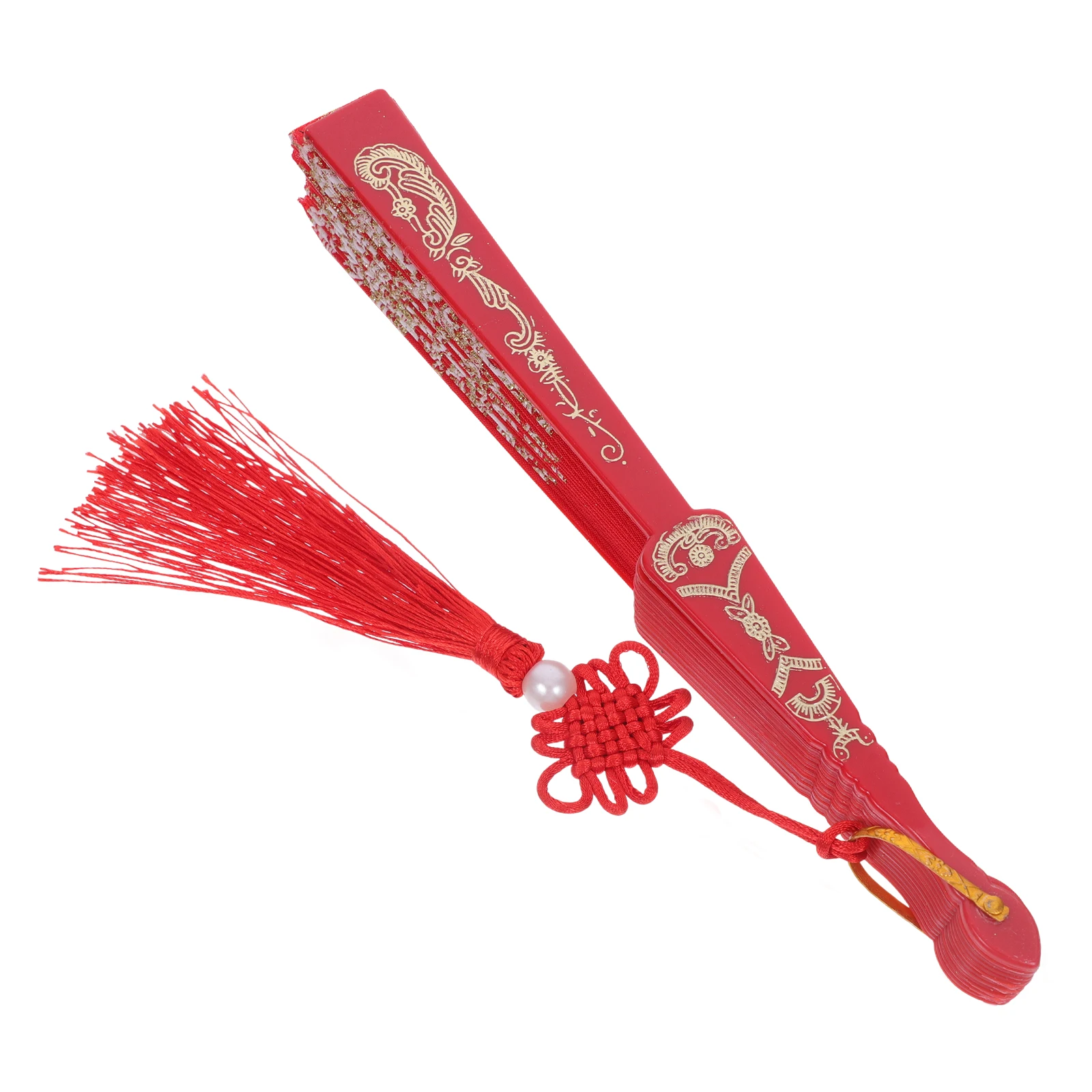 

Elegant Chinese Folding Fan Handheld Dance Performance Accessory Embroidered Decorative Fashionable Hand Fan for Party Travel
