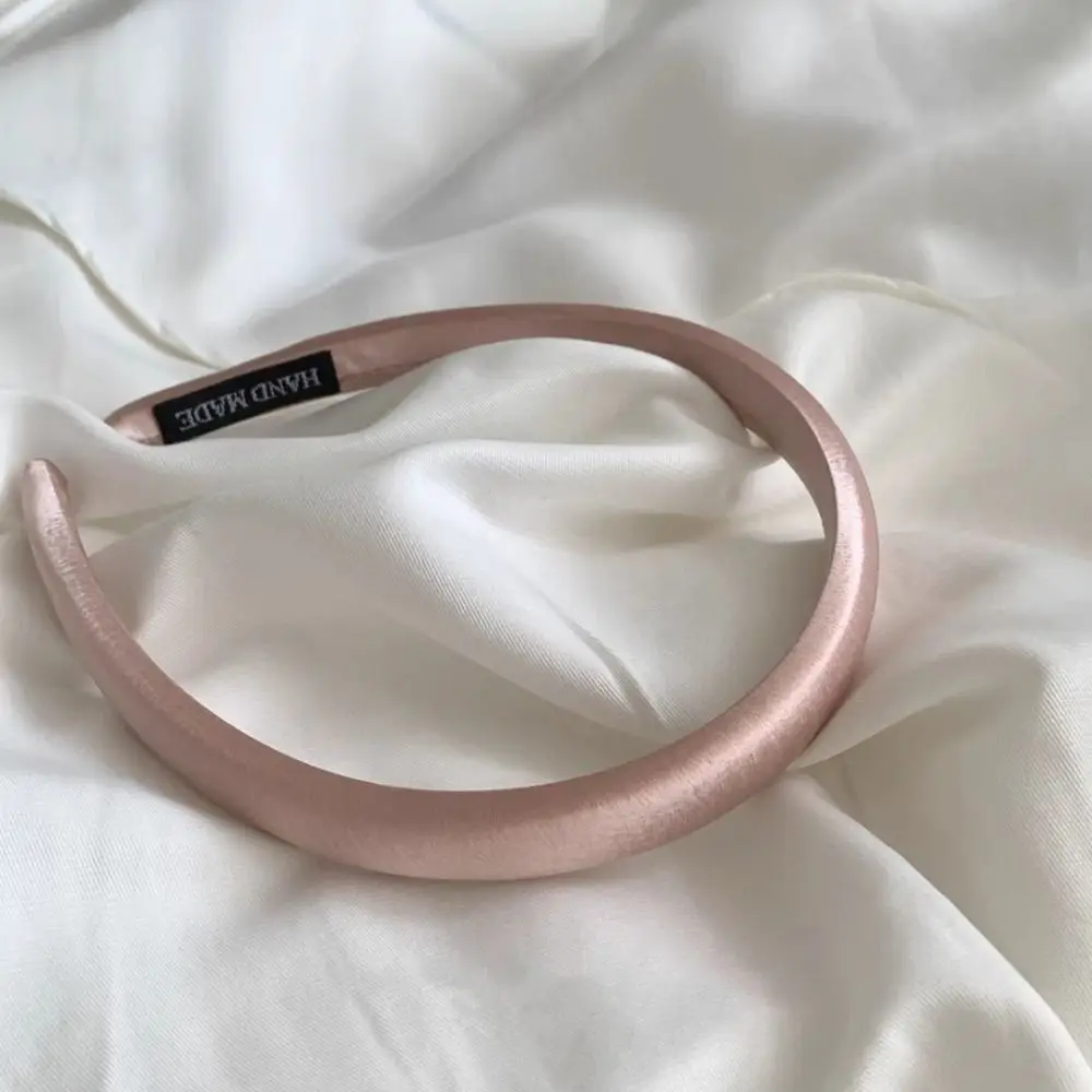 Sweet Thin Silk Satin Headband Women Hair Hoop Hairband Sponge Hair Band Cloth Hair Clip Korean Style Headwear Girl/Women