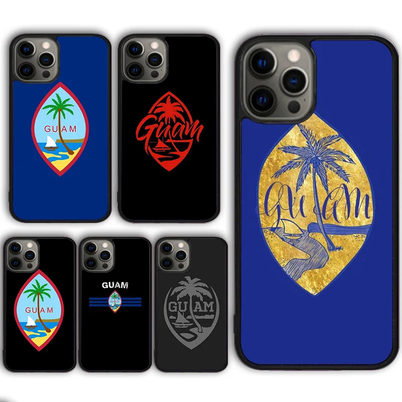 

Чехол для телефона с флагом Гуама для iPhone 15 SE2020 13 14 11 12 Mini Pro Max X XR XS 6 7 8 Plus