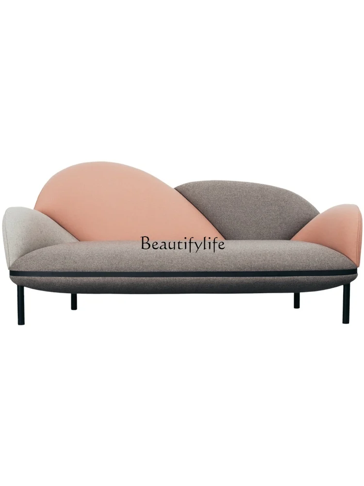 

13Fabric Sofa Double Nordic Modern Living Room Small Apartment Single Combination Affordable Luxury Style