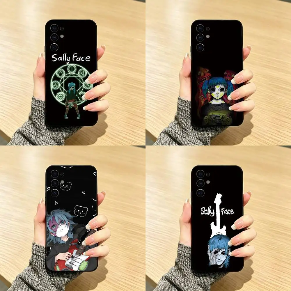 Sally F-Face Sal Fisher Gothic Horror Phone Case For Samsung S25,S24,S21,S22,S23,S30,Ultra,S20,Plus,Fe,Soft Silicone Black Cover