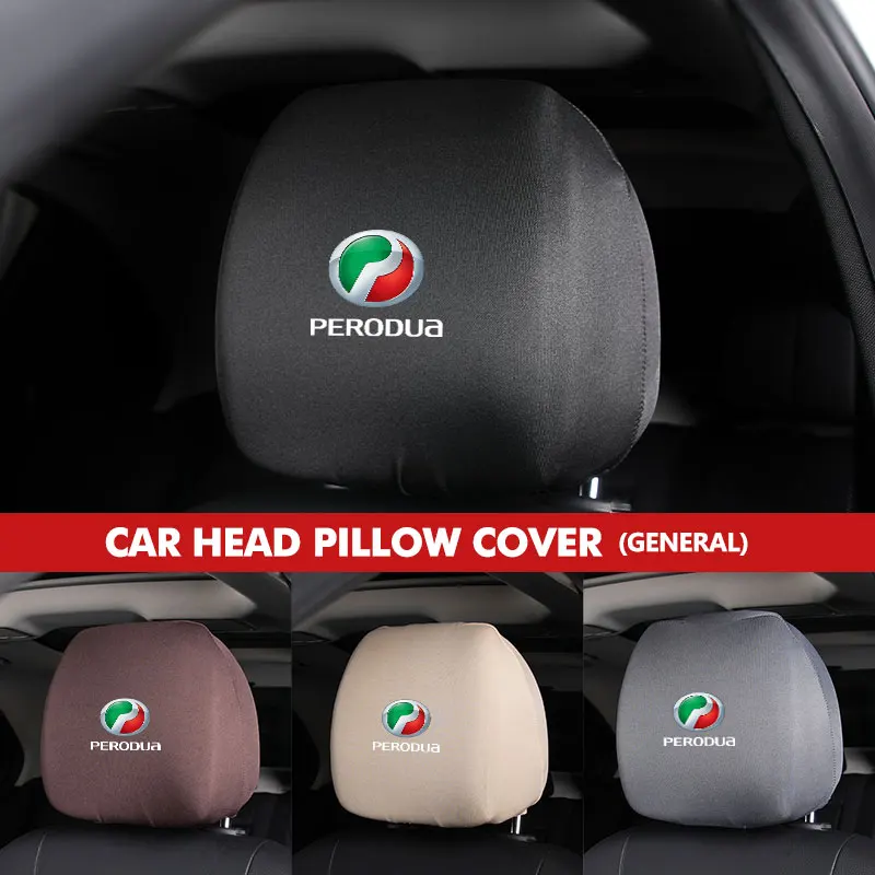 Reposacabezas para asiento de coche, almohada elástica, funda protectora, accesorios para Perodua Alza Axia Viva Aruz Myvi Gen2 Gen3 0w20 5w30 D3 Sp3