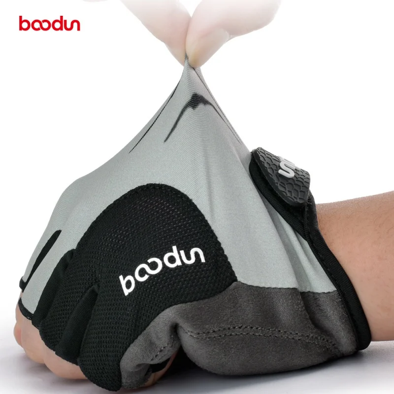 

Boodun21 Summer New Half Finger Riding Lycra Mesh Stitching Outdoor Bicycle Gloves