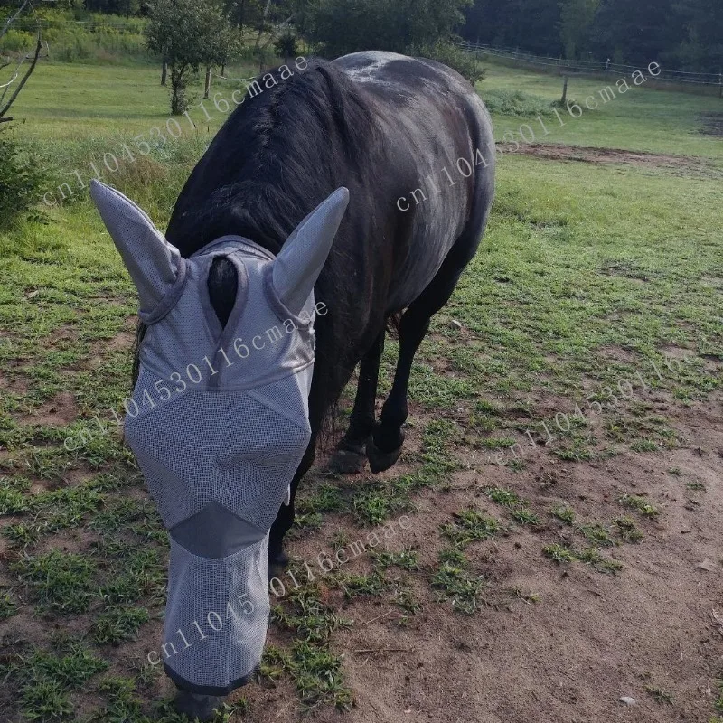 Harness supplies, mosquito-proof cover, solid color horse mask, earmuffs, styles can be selected from different styles