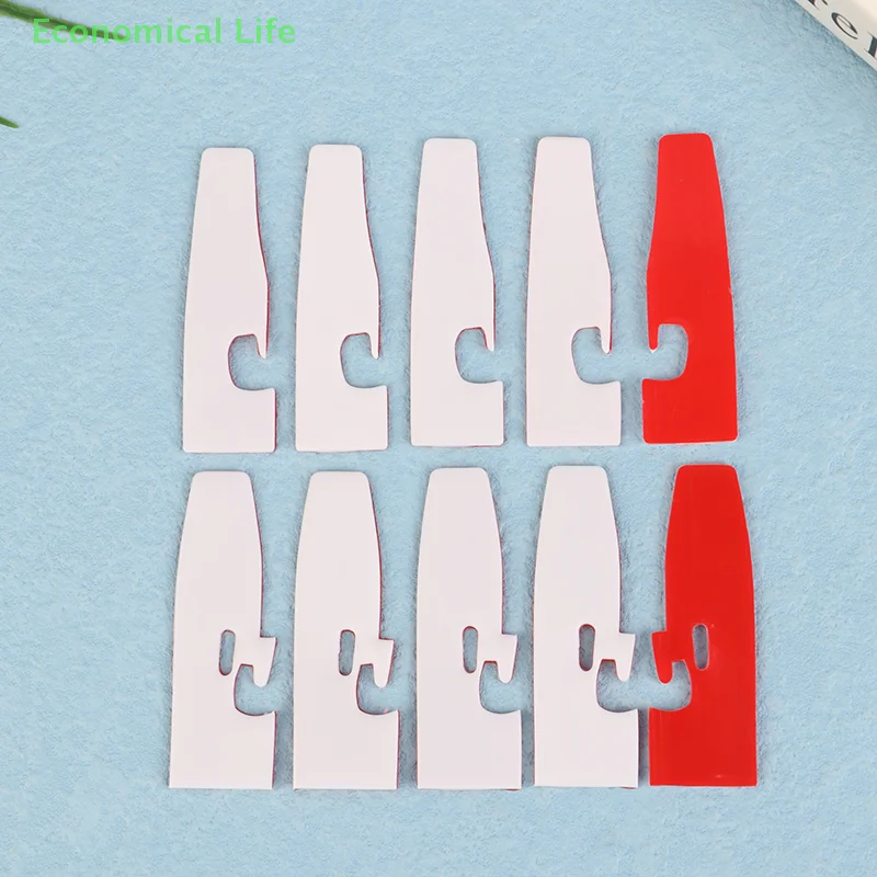 5Pcs Plastic Stick On Presser Foot Bottom For Overlocking Sewing Machine Plastic Presser Foot Leather Or PVC Light Fabric