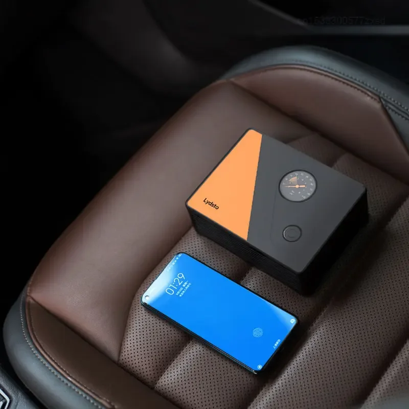 Imagem -03 - Xiaomi-bomba Infladora Elétrica Portátil Lydisto 12v 5.5bar Compressor de ar Detecção de Pressão Ajuste para Motocicleta Bicicleta Carro Pneu Bolas