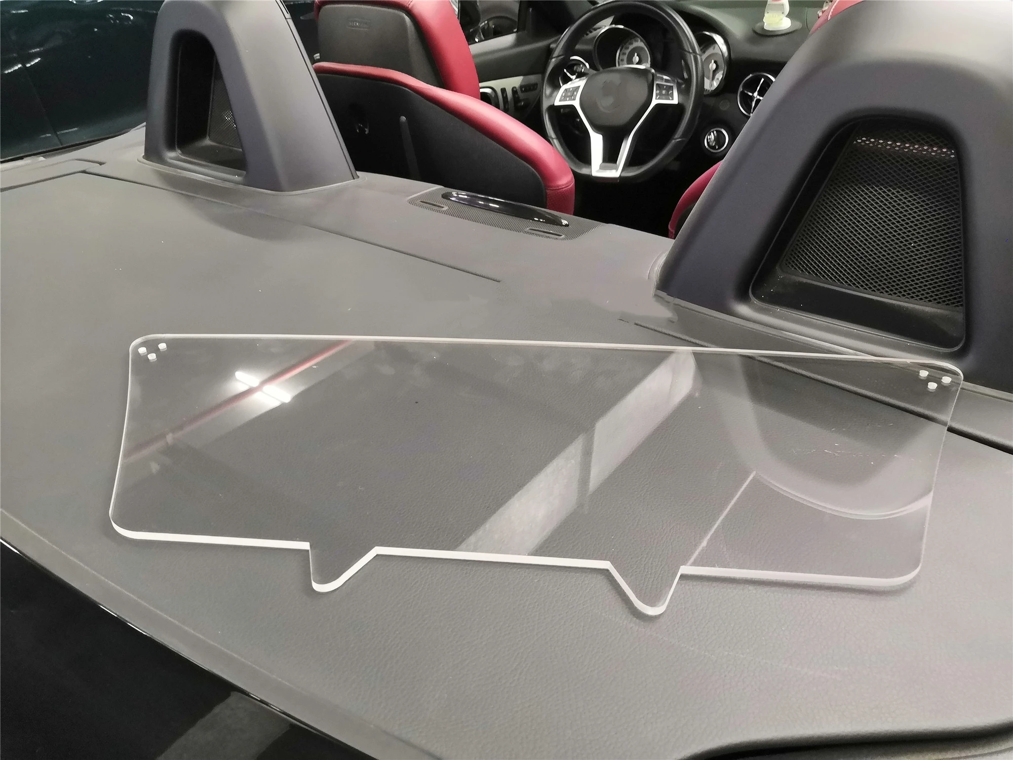 

Дефлектор-спойлер для Mercedes-Benz SLK-Class R172 2011-2019, прозрачный дефлектор от ветра