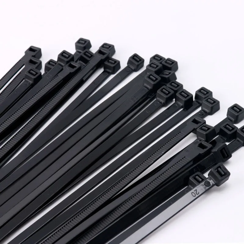 1/10/50Pcs Wide 9mm Self-locking Plastic Nylon Tie Black Tie Fastening Ring Cable Tie Zip Wraps Strap Nylon Cable Ties