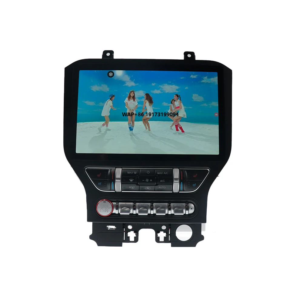 12.8 Inch for Mustang 2015-2018 Android Navigation Touch Screen Wireless Carplay Auto Multimedia Radio Player Head Unit