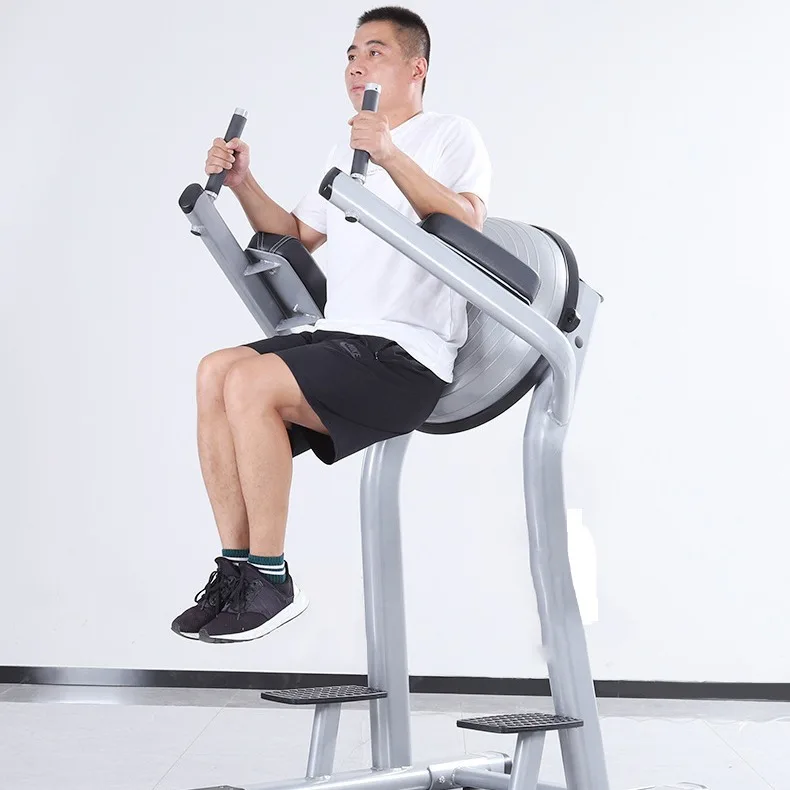 Commercial Knee Lift Trainer Parallel Bar Curl Arm Flexor Hemisphere Backrest Fitness Equipment