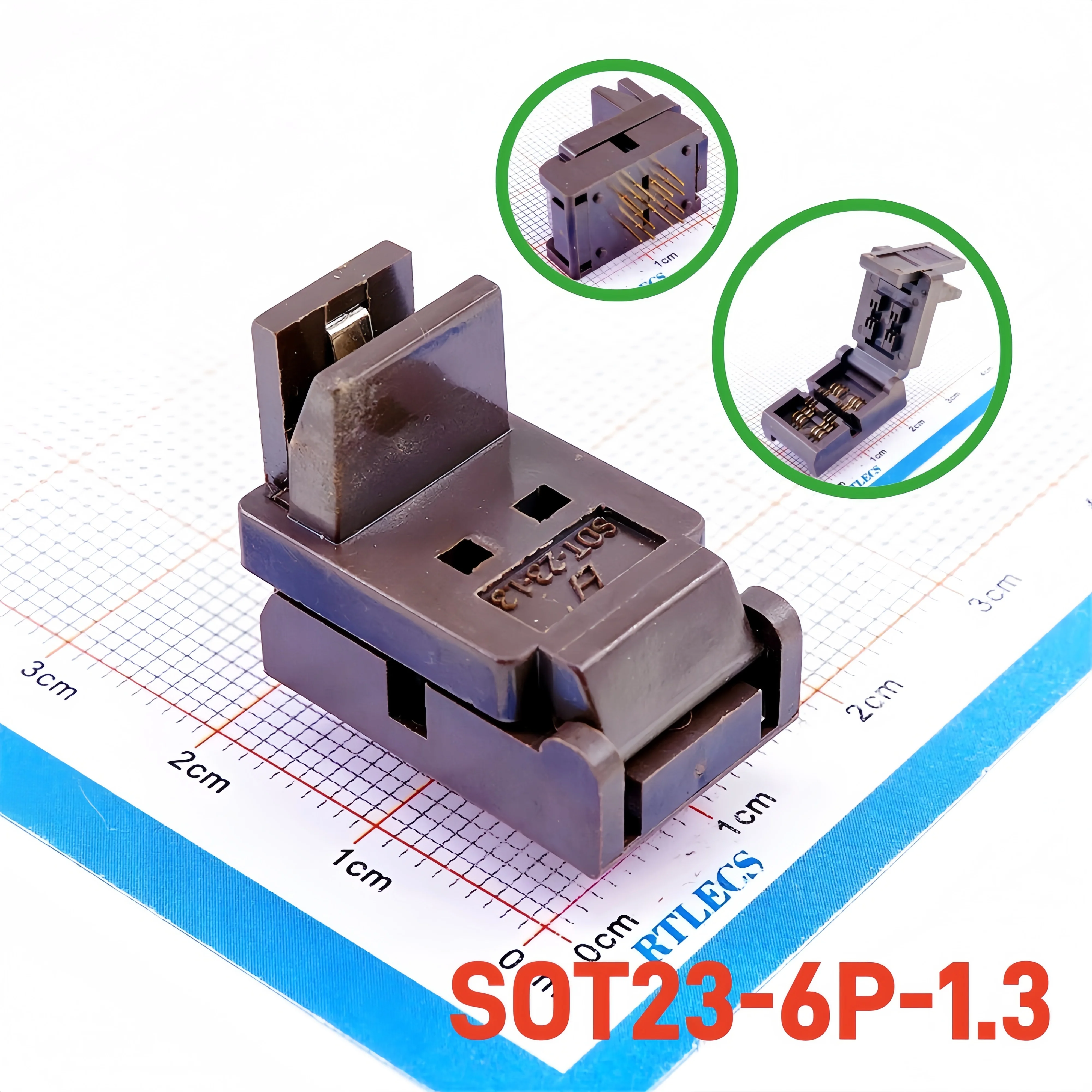Burn-In Socket TO-220 TO5P SOD-123 SOT-263 TO-18 TO-247 TO-263 TO-252 Test Socket Hoewel Gaten PCB Rechte Diode Transistor