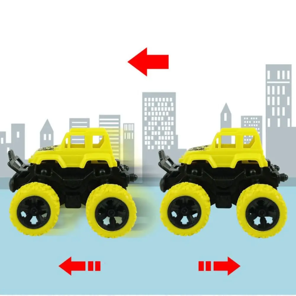 Pull Back Four-wheel Drive Stunt Car ABS Material Inertial Rotation Stunt Off-road Vehicle 9 Styles Rotated With 360°