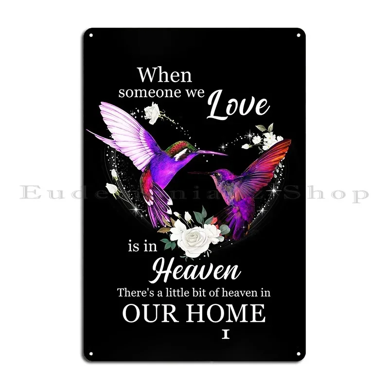 Awesome Family Memorial Hummingbirds Shirt In Loving Memory Metal Plaque Poster Wall Decor Create Create Cinema Wall Cave