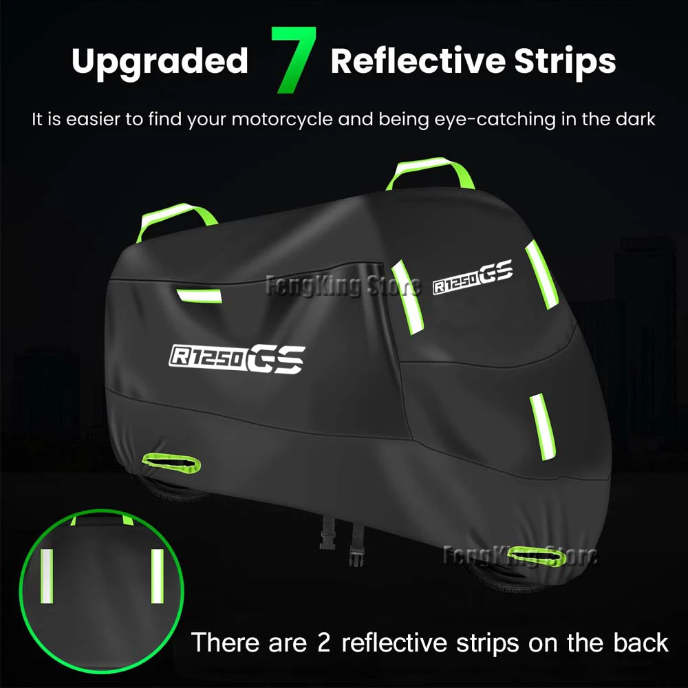 

For R1300GS Adventure R1250GS R1200GS F900GS Motorcycle Cover UV Protective Dustproof Snowproof Outdoors Rain Waterproof Cover