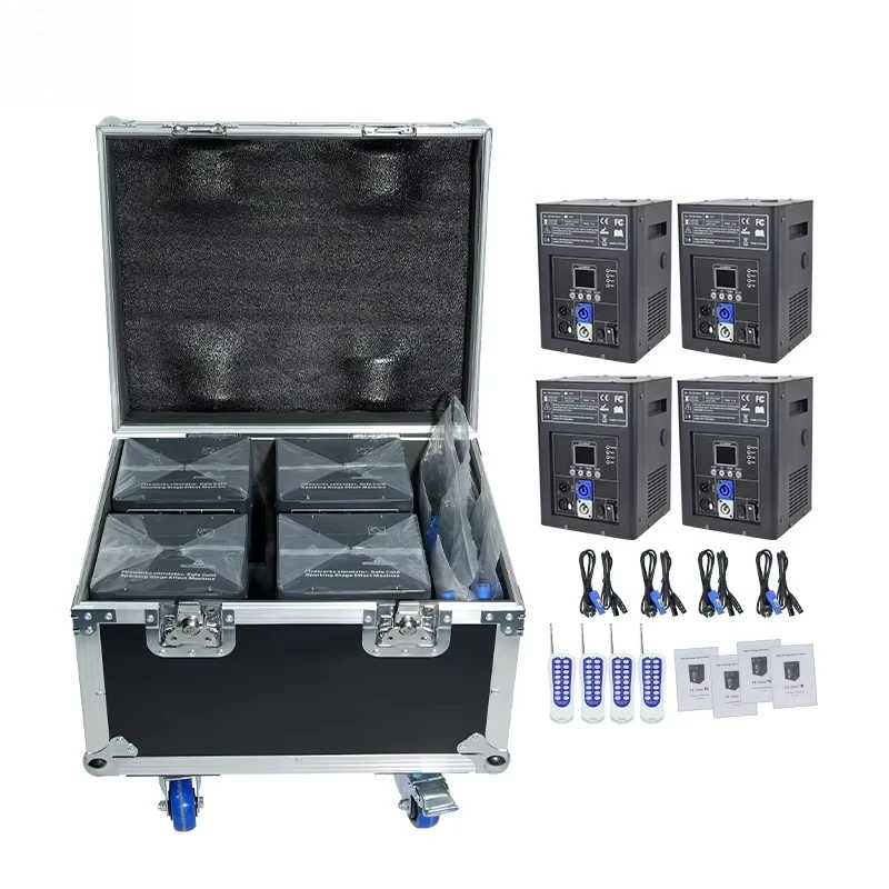 4PCS New Design Indoor Outdoor Cold Sparkler Machine 750W Sparkler Pyro Machine for Indoor Outdoor Show Concert Party Wedding