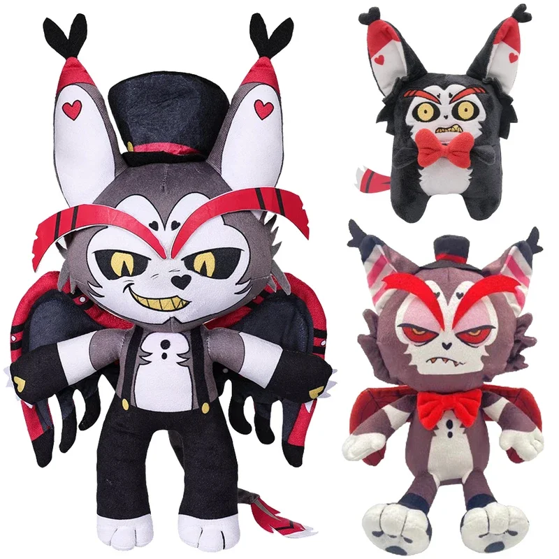 Forma de gato casca pelúcia plushies anime dos desenhos animados hell inn fantasia estatueta adereços presentes de aniversário de natal mascote decoração de festa de halloween