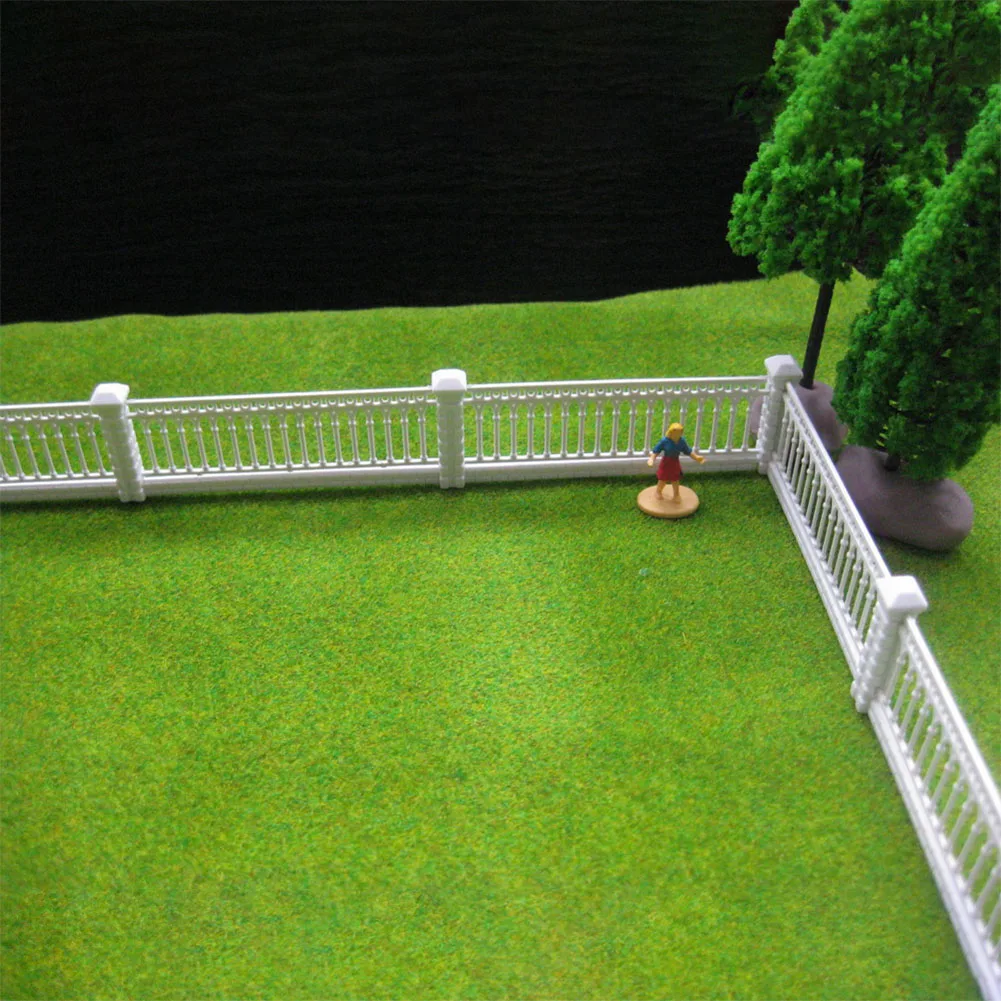 Evemodel 1 Meter Model Railway White Building Fence Wall 1:87 HO OO Scale LG10001