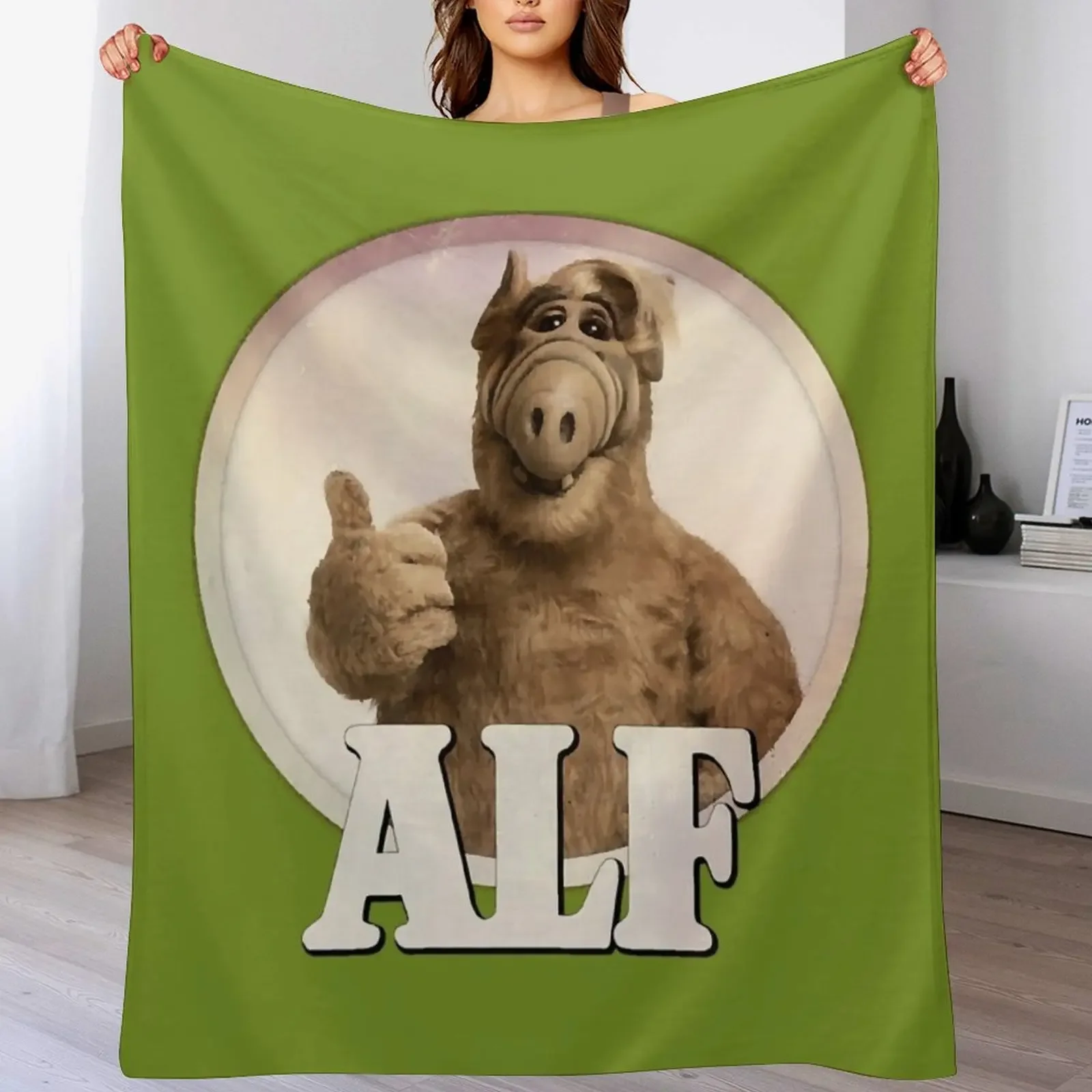 

ALF Throw Blanket Lightweight Warm Blanket for Travel Camping