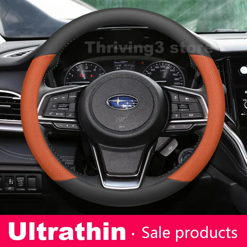 Leather Car Steering Wheel Cover For Subaru Forester XV Crosstrek Outback impreza Auto Steering Wheel Subaru Crostrek Accessory view 6