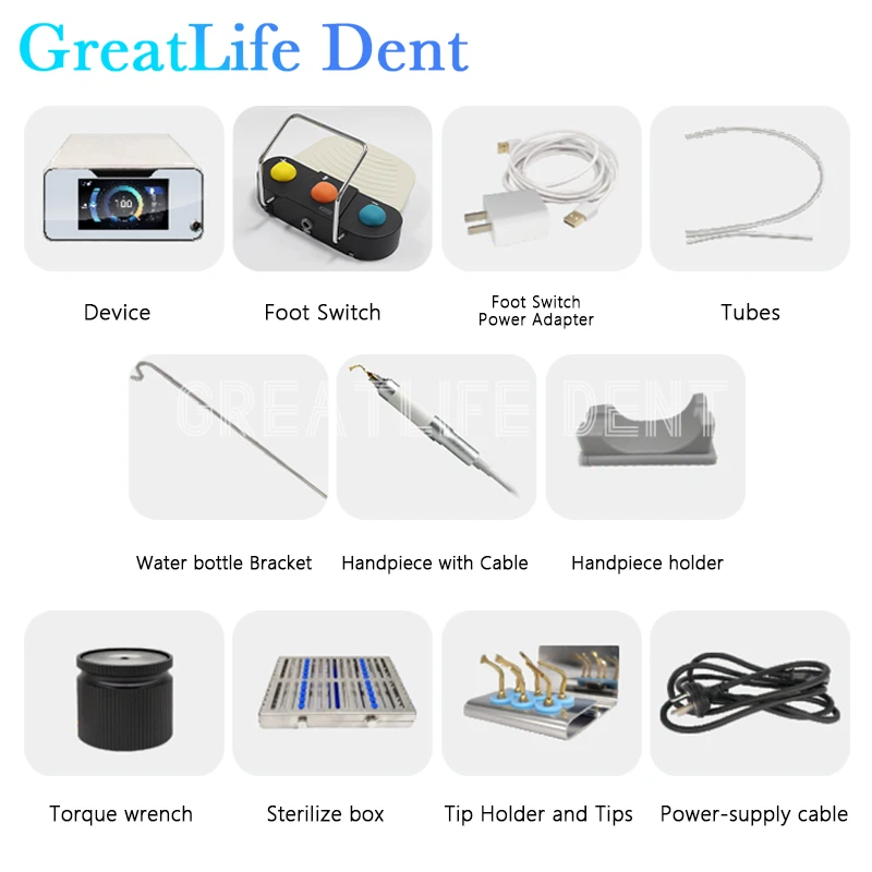 GreatLife LED Ultrasonic Bone Cutter, Dent Refine, AI-Bone II, Endo Perio, Equipamento cirúrgico, LED Handpiece, Faca de cirurgia