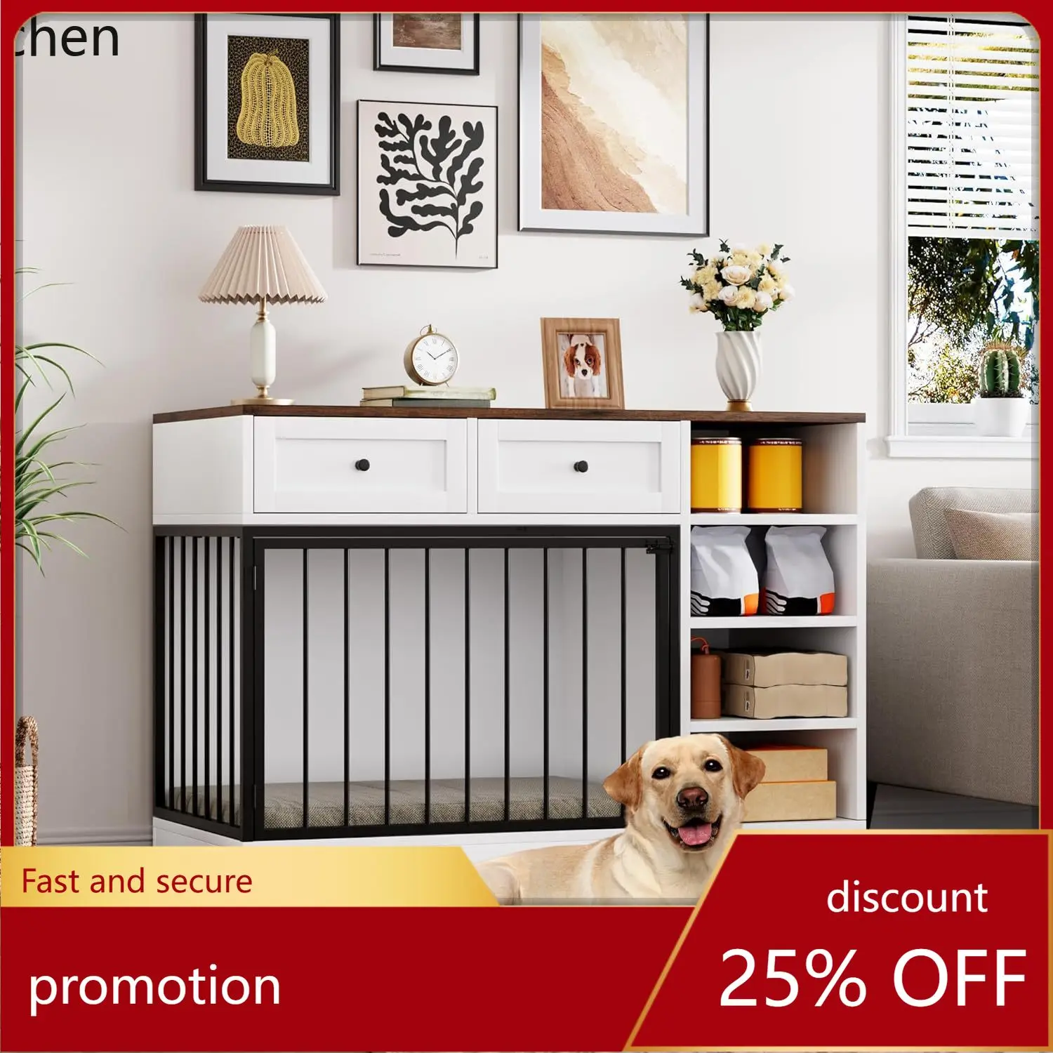 Hxl Large Dog Cage … - image