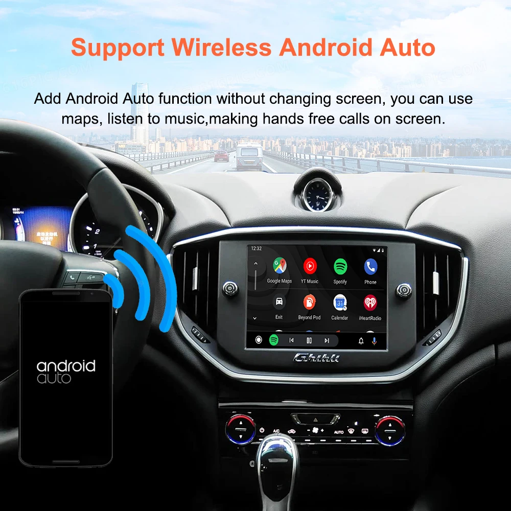Bonroad Wireless Carplay Android Auto Interface Smart Decoder Box für Maserati Quattroporte Ghibli Airplay Mirror Retrofit Kit – Detail 5