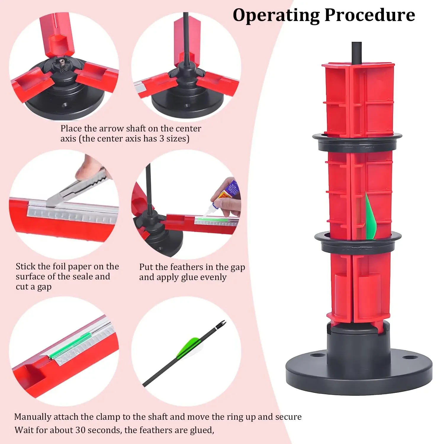 

Инструмент для изготовления оперений стрел Arrow Fletcher Jig: прямой, спиральный, для оперений типа Tower, для склеивания оперений, для стрельбы из лука. В наличии.