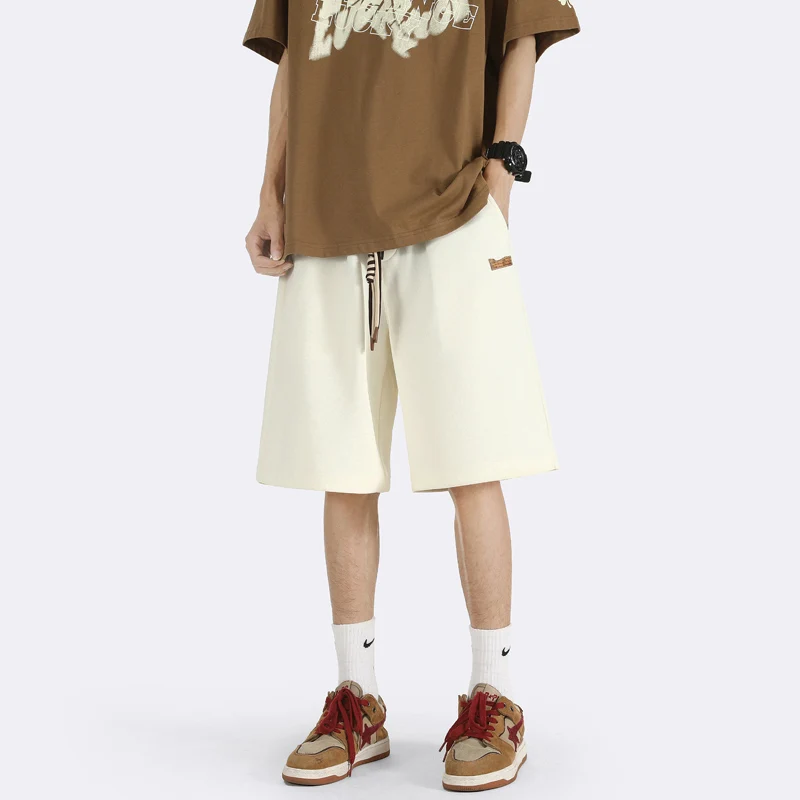 

Мужские летние тонкие свободные прямые повседневные брюки в стиле High Street, дышащие, удобные, модные, для подростков