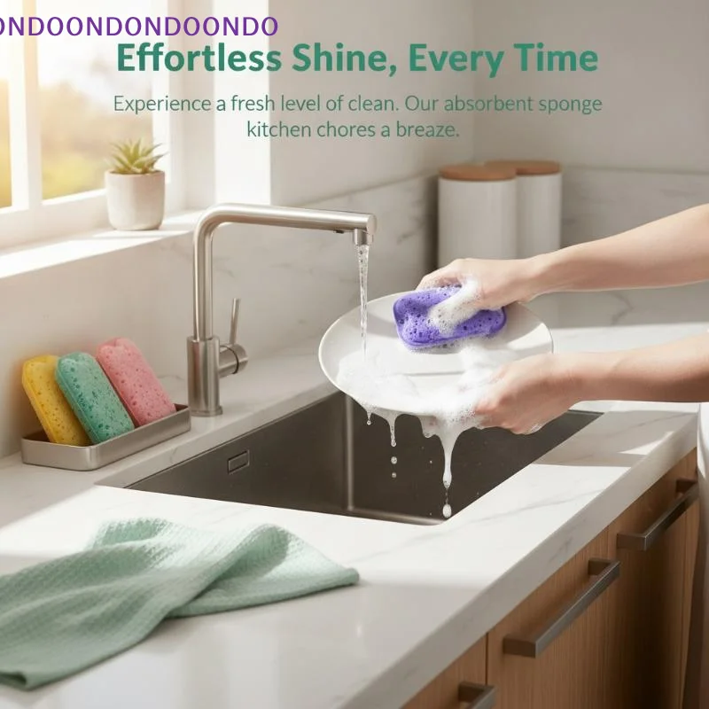 Fast Cleaning Soft Absorbent Scouring Sponge 24Pcs Non-Scratch Rust Removing Pad for Kitchen Dish Washing Use