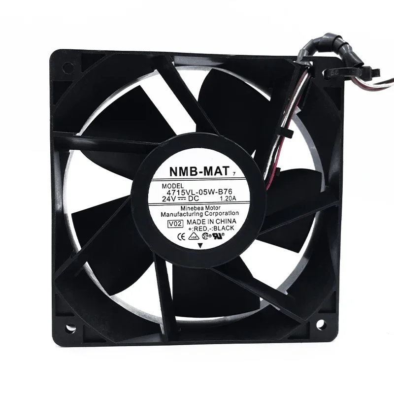 120*120*38MM NMB 4715VL-05W-B76 24V 1.20A 12CM 12038 ACS880 inverter cooling fan