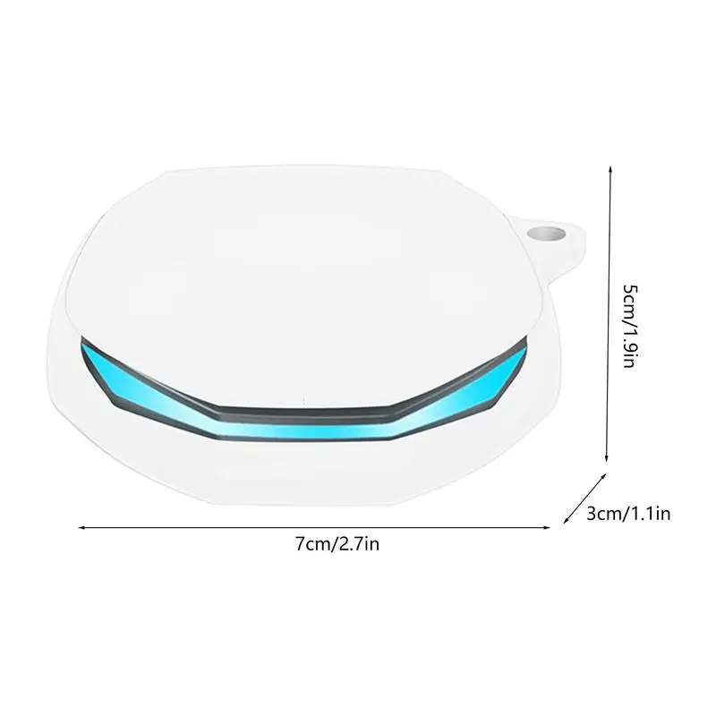 เคสดูดซับแรงกระแทกสำหรับหูฟัง Lenovo GM2 Pro, กล่องใส่หูฟังไร้สายกันตกเคสใส่ของแบบพกพา