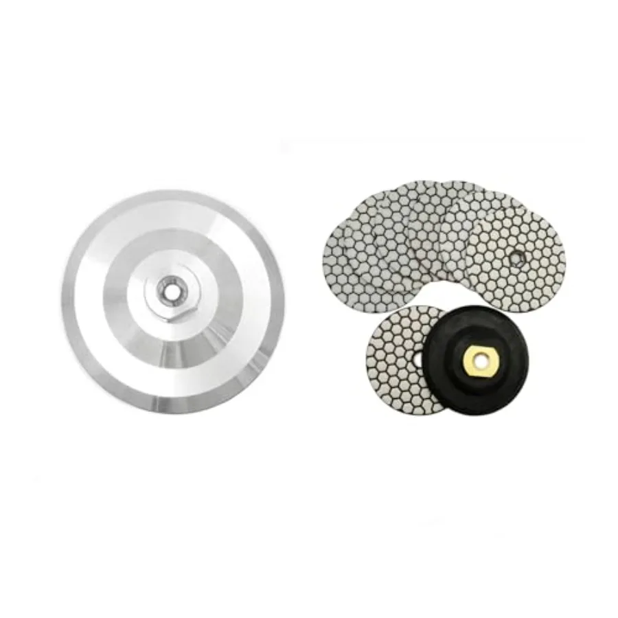 

5 Inch Dry Diamond polishing Pads for Granite Marble and 5 Inch Backer Pad or Backing pad of Aluminum Body