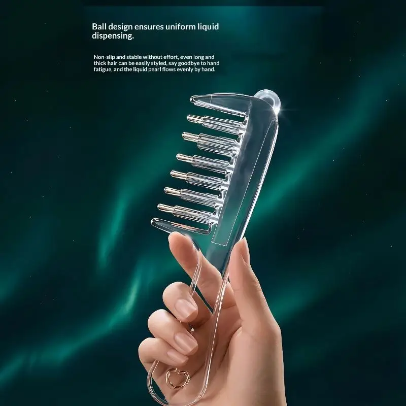 1 Set Anti-Frizz Scalp Nourish Hair Firming Applicator Multi-Function Mini Portable Head Applicator Hair Care Anti-Static