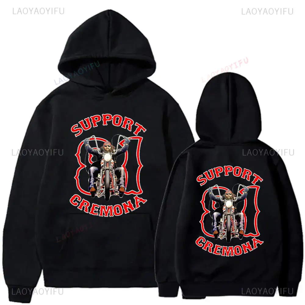 2024 Hells Angels Support 81 Motorcycle Club Flag Unisex Sweatshirts Banner Hoodie Winter Essential Autumn and Winter