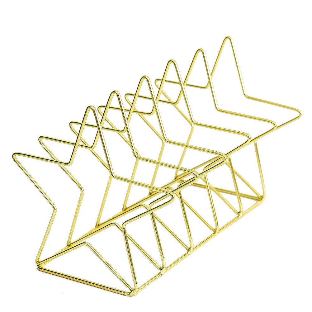 

1 шт. Кованая настольная подставка для книг в форме звезды, креативный держатель для журналов, книжная полка для офиса, учебы, документов