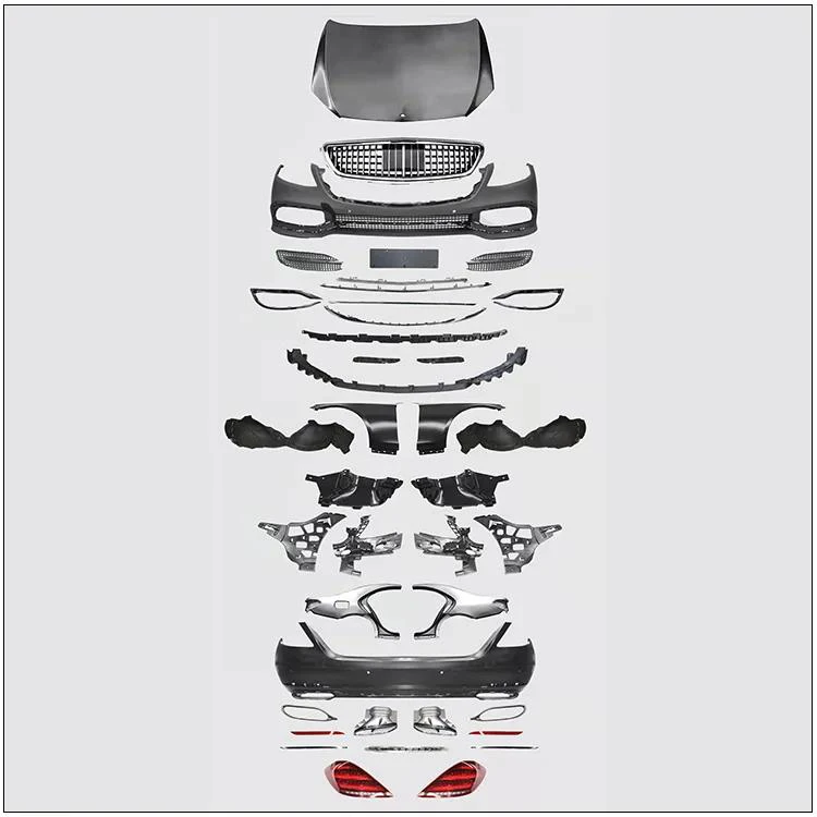 Auto Parts 2006-2013 Bumper for Benz W221 S Class Upgrade W222 Maybach Full Body Kit Headlight Hood Front Rear Bumper Grille