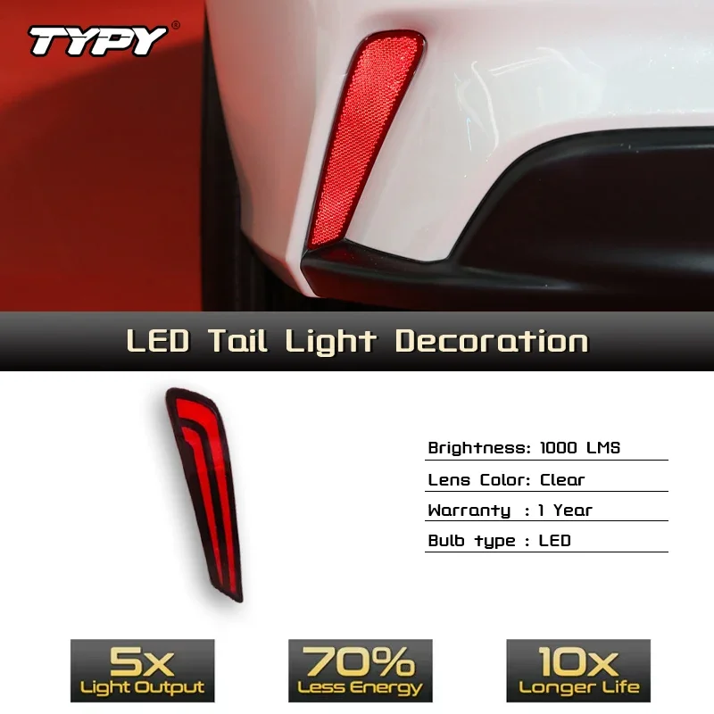 

TYPY Car Rear Bumper Light Assembly For Honda Inspire 2022-2024 High Brightness LED Brake Tail Lamp Turn Signal Lamp