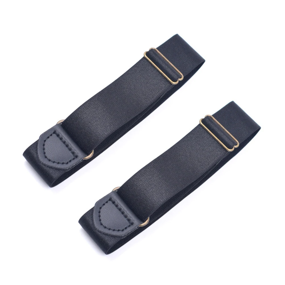 

Unisex Shirt Stay Belt 2.5Cm Adjustable Anti-Slip Shirt Armband Durable Lock Belt Wrinkle Resistant Gift Costume Accessory