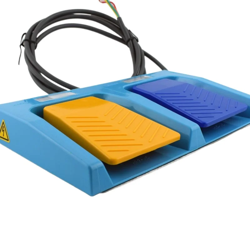 For Switch Waterproof Double Pedal Switch HRF-M52-5M 5 Meters Wire Pedal Board IP68