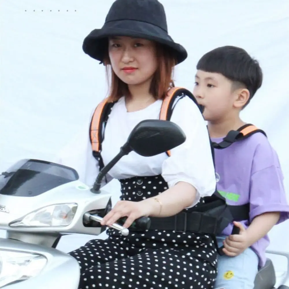 Breathable Children's Motorcycle Seat Belt Adjustable Strap Reflective Strap Safety Seat Harness Anti Lost Non-Slip