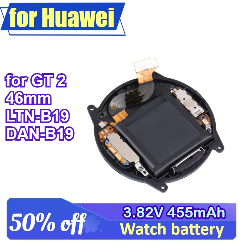3.82V 455mAh High Qualty Back Cover with Battery for Huawei Watch GT 2 46mm LTN-B19 DAN-B19